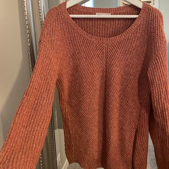cozy sweater, side zipper sz L - Picture 2 of 5